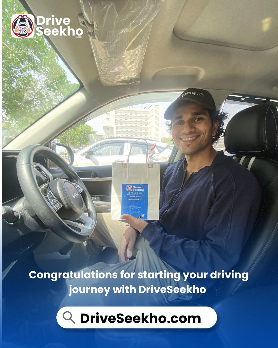 DriveSeekho driving class student