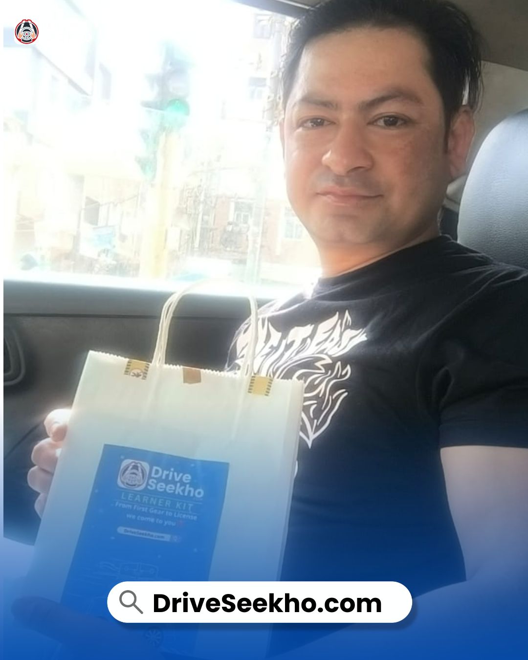 DriveSeekho driving class student