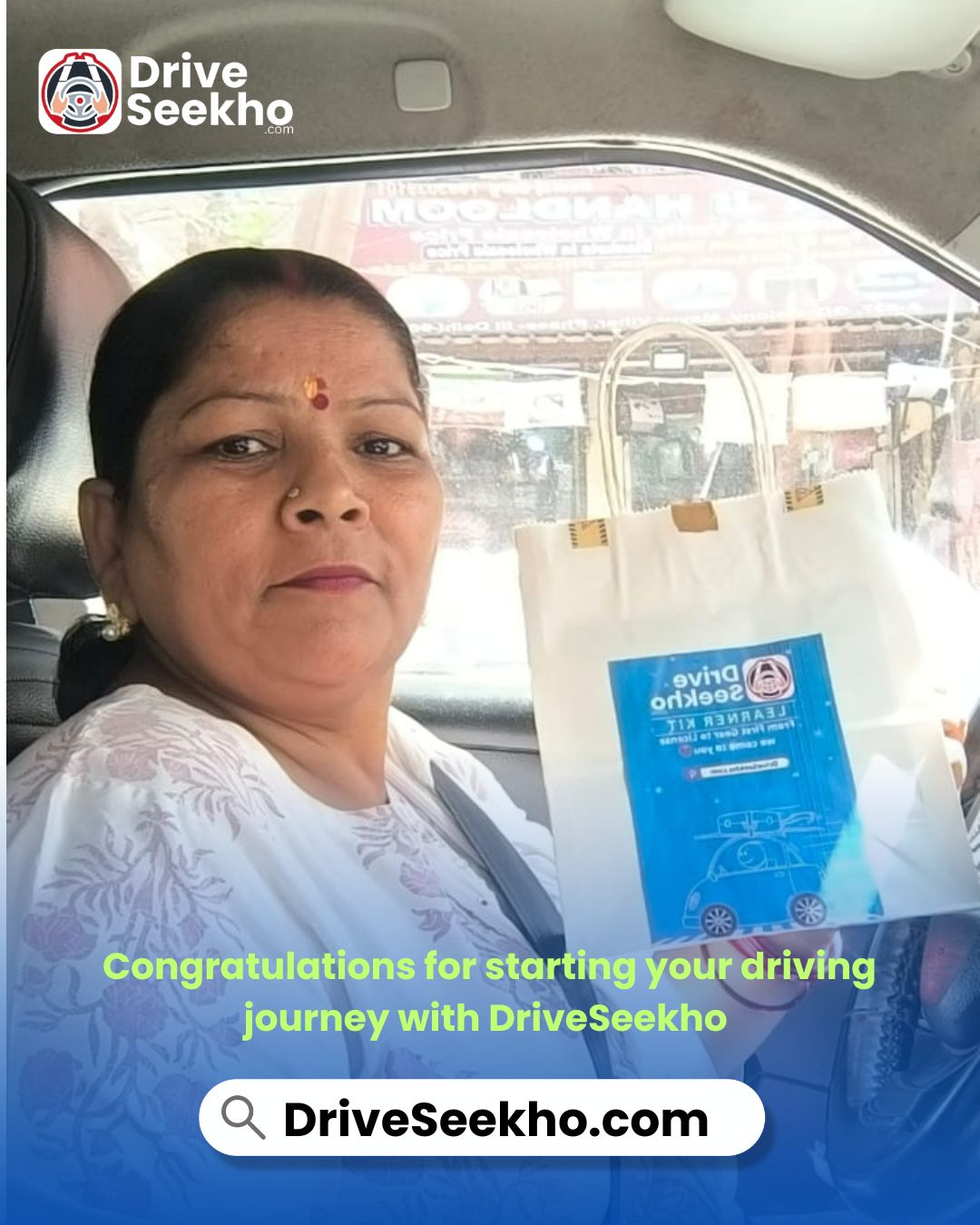 DriveSeekho driving class student
