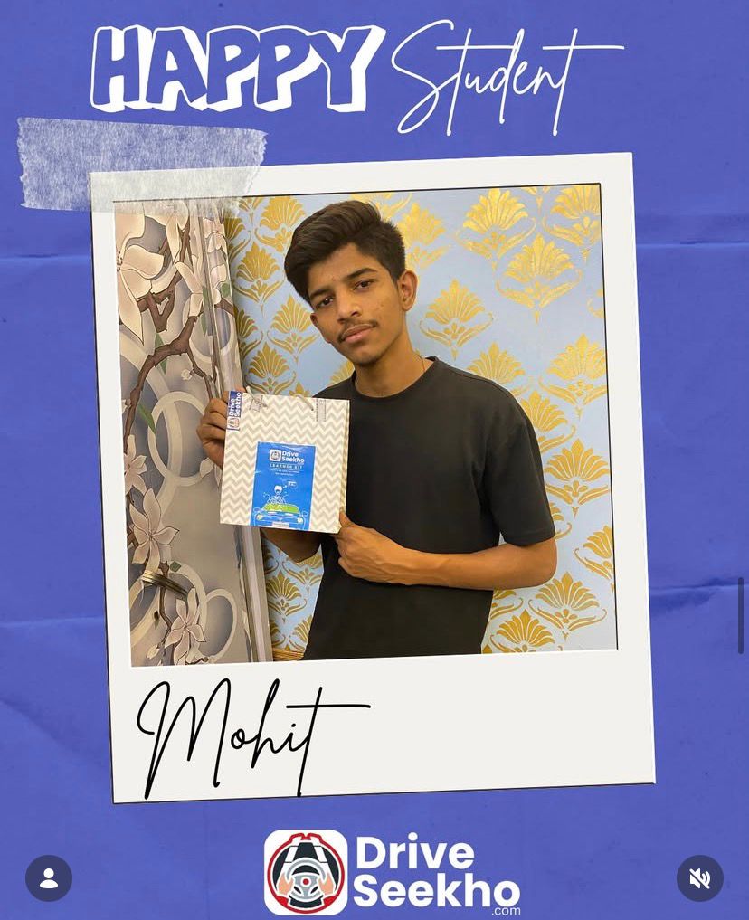 DriveSeekho driving class student